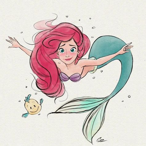 Little Mermaid Wallpaper, Ariel Drawing, Mermaid Wallpapers, Disney Princess Fan Art, Mermaid Drawings, Disney Art Drawings, Disney Princess Drawings, Princess Drawings, Disney Sketches