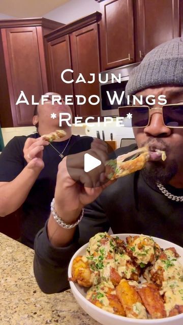 Chicken Alfredo Wings, Dinner Ideas Chicken Wings, Alfredo Chicken Wings, Wing Dinner Meals, Alfredo Wings, Chicken Wings Dinner Ideas Meals, Flavored Wings, Wing Dinner, Cajun Appetizers