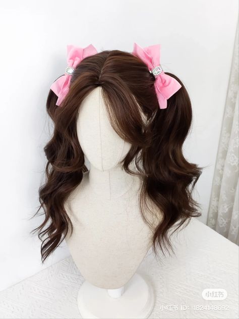 Bows Hairstyle, Hair Doctor, Hairstyle Examples, Hair Inspiration Long, Kawaii Hairstyles, Bow Hairstyle, Hair Tips Video, Pretty Hair Color, Women's Wigs