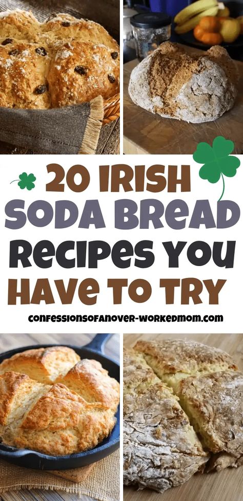 Traditional Irish Food, Easy Homemade Bread, Irish Bread, Traditional Irish Soda Bread, Soda Bread Recipe, Irish Recipes Traditional, Irish Soda Bread Recipe, No Yeast Bread, Homemade Bread Easy