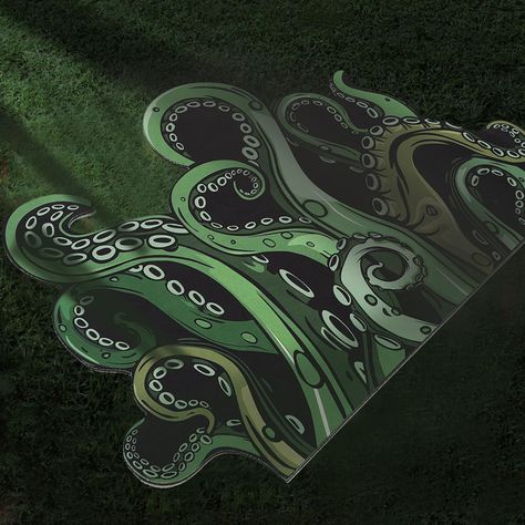 PRICES MAY VARY. Special Design To Beauty Your House: Cthulhu tentacles bath rug can be a great way to make difference to your gaming room, bedroom, bathroom, or as a Halloween set up in your house, adds slightly creepy, nautical touch. Perfect for role playing tabletop RPG gaming fans. Free Your Hands：Machine washable, free your hands and saving carpet cleaning costs. Our Cthulhu cool rug is made from high quality recycle diatom mud, prevents slips, even if it is washed for thousands times will Kracken Bathroom Decor, Steam Punk Room, Goth Rug, Modern Bathroom Rug, Funny Bath Mat, Mat Aesthetic, Cool Rug, Preppy Decor, Hp Lovecraft