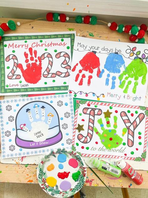 ABCDeeLearning | Free Christmas Handprint Templates 🎄 link in comments | Facebook Easter Learning Activities, Handprint Cards, November Preschool, New Year's Eve Activities, Christmas Handprint, Christmas Bingo Cards, Valentine Bingo, Math Valentines, Christmas Activity Book