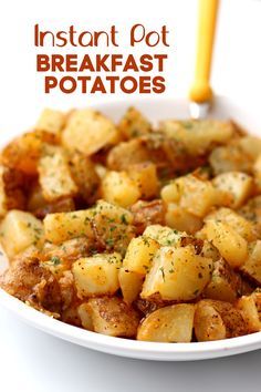 Instant Pot Breakfast Potatoes–-seasoned, buttery, cubed potatoes that are perfect to go with a hearty breakfast or when making breakfast for dinner. #instantpot Instant Pot Breakfast, Making Breakfast, Pot Recipes Healthy, Pot Recipes Easy, Cubed Potatoes, Breakfast Potatoes, Instant Pot Recipes Chicken, Easy Instant Pot Recipes, Instapot Recipes