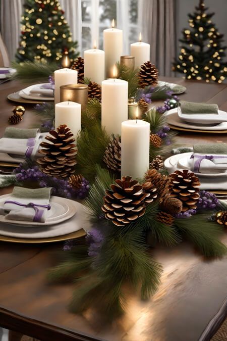 Christmas decorating tips. Christmas inspo, Christmas decor ideas. Rustic christmas . diy christmas . christmas ideas . best christmas decorations . Christmas tablescape ideas. Christmas inspo. Holiday decor. Table setting ideas. Christmas centerpiece. Christmas tablescape decorations. Christmas tablescape ideas. Dinner party. Winter tablescapes. Holiday tablescapes. Simple Christmas decor. Christmas table décor. Vintage. Christmas table settings ideas. Neutral holiday decor. Vintage Christmas Table Settings, Dinner Party Winter, Rustic Christmas Diy, How To Decorate For Christmas, Thanksgiving Table Decor Ideas, Neutral Holiday Decor, Decorate For Christmas, Festive Table Setting, Thanksgiving Table Decor