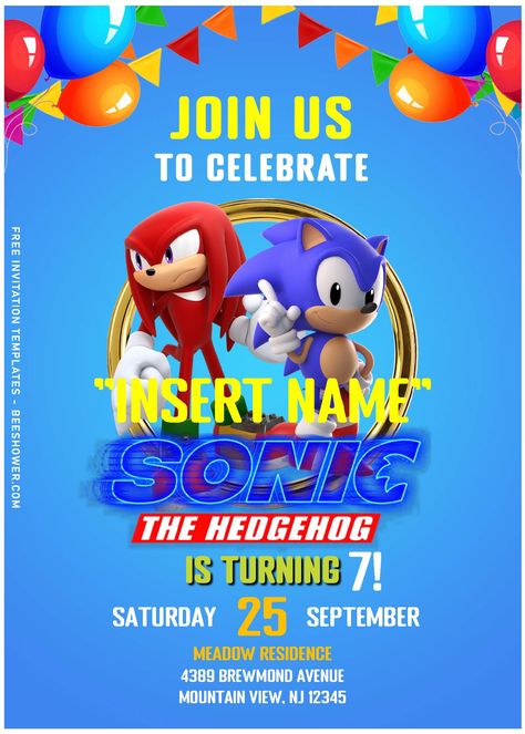 Awesome (Free Editable PDF) Playful Sonic The Hedgehog Birthday Invitation Templates Sonic Birthday Invitation Card, Sonic The Hedgehog Invitation Template, Sonic The Hedgehog Birthday Party Invite, Sonic The Hedgehog Birthday Invitations, Sonic Invitation Template Free, Sonic Birthday Invitations Free, Sonic The Hedgehog Invitations, Sonic Invitation Template, Sonic Birthday Invitations