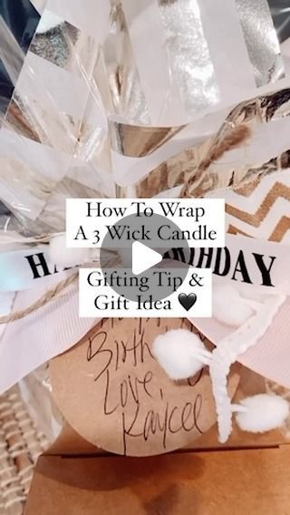 Kaycee Greer on Instagram: "Here is a fun & easy way to wrap up a 3 wick candle. I love to add these little gift boxes with the hanger & fill them with an extra treat. Happy Gifting! Follow along @thegiftstagram for more gift ideas 🖤 @bathandbodyworks 

Comment - link for the link to be sent to you! 
.
.
.
#gift #gifts #giftidea #giftideas #giftgiving #giftguide #giftwrapping #giftbox  #perfectgift #uniquegifts #giftingmadeeasy #bathandbodyworks #bathandbody #tutorials #giftwrapping #giftwrap #giftwrappingideas #giftwrapped" Candle Wrapping Ideas, Candle Gift Box Ideas, 3 Wick Candle, Candle Gift Box, Candle Wrap, The Hanger, 3 Wick Candles, Large Candles, Wick Candle