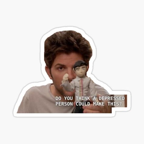 Parks And Rec Stickers | Redbubble Leslie And Ben, Chris Traeger, Donna Meagle, Burt Macklin, Tom Haverford, Andy Dwyer, Ben Wyatt, April Ludgate, Nick Offerman