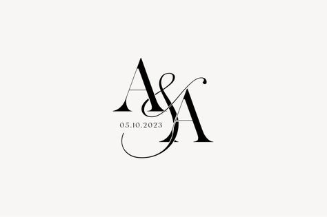 Modern Wedding Monogram, Premade Logo Design, Wedding Couple Logo, Minimalist Wedding Monogram, Initial Logo, Customizable Wedding Monogram - Etsy #type. Aa Monogram Wedding, Marriage Logo Design, Aa Initials Logo, Wedding Initials Logo Letters, Wedding Logo Design Modern, Aa Wedding Logo, Aa Logo Design Letter, A A Monogram, Wedding Monogram Logo Initials