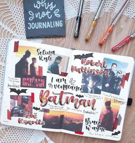 Batman Journal, Bruce Wayne, Planner Bullet Journal, Journal Planner, Bullet Journal, Batman