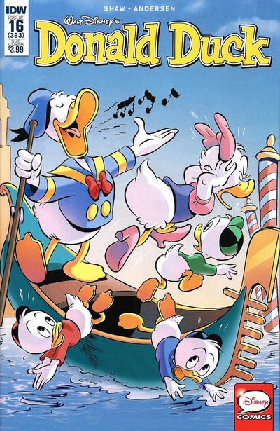 Cover for Donald Duck (IDW, 2015 series) #16 / 383 Donald Duck Comic, Duck And Cover, Cover Comic, Donald And Daisy Duck, Walt Disney Characters, Uncle Scrooge, Disney Duck, Duck Tales, Vintage Comic Books