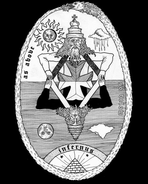 As Above So Below Symbol, Master Therion, Magick Symbols, Alchemy Art, Symbol Tattoo, As Above So Below, Occult Symbols, Alchemy Symbols, Esoteric Art