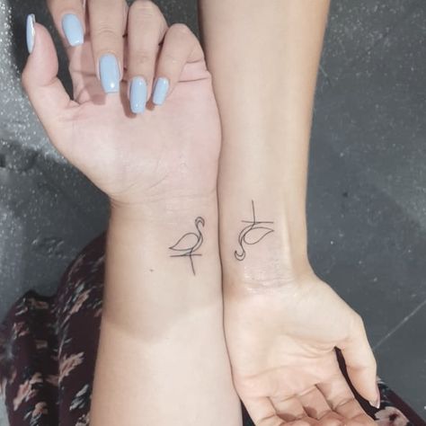 Flamingo Matching Tattoo, Matching Flamingo Tattoos, Miami Tattoo Ideas, Boys With Tattoos, Florida Tattoos, Flamingo Tattoo, Miami Tattoo, Vision Bored, Leopard Tattoos