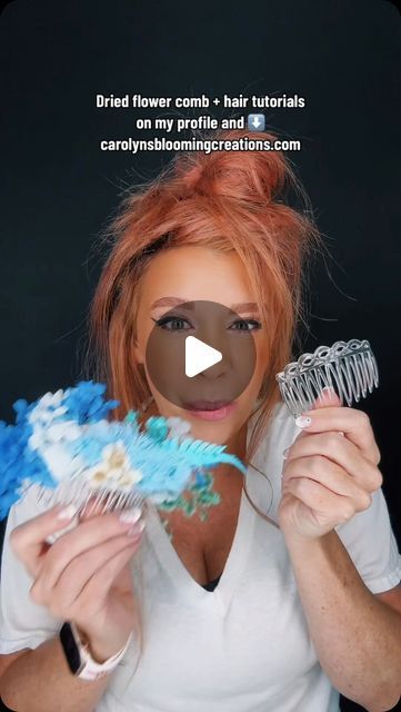 DIY | Recipes | Tutorials on Instagram: "Hair control: It’s a daily task for many 😂 #fairyhair #fairy #driedflowers #hairstyle #hairideas #lifehumor #haircolor #haircomb #crafts #craftideas #hairinspo #hairinfluencer #weddinghair #reveal" Recipes Tutorials, Fairy Hair, Flower Comb, Hair Control, Daily Task, Diy Recipes, Life Humor, Diy Food Recipes, Hair Comb