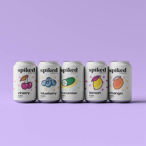 Seltzer Branding, Drink Can Design, Soda Design, Spiked Seltzer, Seltzer Water, White Claw, Drinks Packaging Design, Water Branding, Alcoholic Beverage