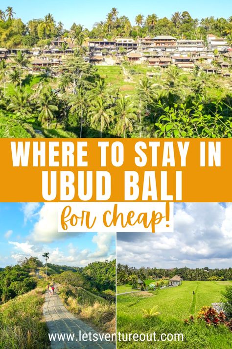 Photo collage of attractions in Ubud Ubud Resort, Tropical Place, Ubud Villas, Bali Waterfalls, Romantic Couple Getaways, Ubud Hotels, Bali Itinerary, Bali Honeymoon, Bali Resort