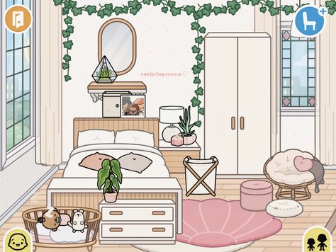 Toca Boca Room Ideas Downtown Loft Bedroom, Toca Boca Pink Bedroom, Tocaboca Bedroom Ideas, Coquette Toca Boca Room, Romantic Beach House Toca Boca Ideas, Toca Boca Room Ideas Fall, Toca Boca Teenage Room Ideas, Toca Boca Room Ideas Bedroom, Toca Boca Teen Room Ideas