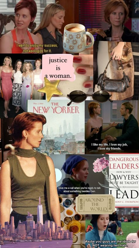 Miranda Hobbs Satc Aesthetic, Miranda Hobbs, 22nd Birthday Party, Miranda Hobbes, 90s New York, Quarter Life Crisis, Moodboard Inspo, Life Crisis, City Vibes