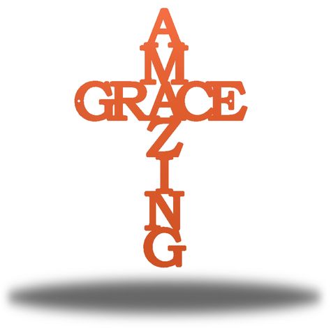 This Amazing Grace Cross sign is constructed of 18 gauge steel on a Fiber Laser and then Powder Coated to give this item a one of a kind, unique finish. - Indoor/Outdoor Safe: Each product is powder coated, making it weather-proof- Product fully designed and produced in the US -Strategically placed mounting holes designed for easy and level placement on your wall - We guarantee our work and offer a one year warranty on all of our products; if your product rusts or fades, we will replace it, no q Amazing Grace Cross, Cross Sign, Teal Coral, Get Closer To God, Christian Things, Christian Quotes God, Quotes Prayer, Classy Tattoos, Pinterest Ideas