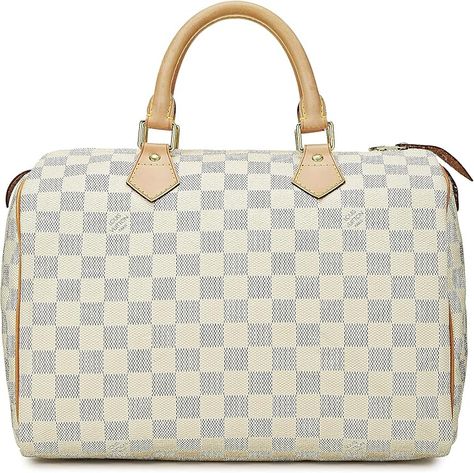 Amazon.com: Louis Vuitton, Pre-Loved Damier Azur Speedy 30, White : Luxury Stores Damier Azur Speedy, High End Handbags, Bag Boutique, Speedy 30, Luxury Bag, Damier Azur, Lifestyle Trends, Oversized Jacket, Luxury Store