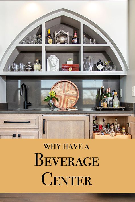 It is becoming more and more popular with homeowners but what are the benefits to having a beverage center? Will it add value to your home? Learn more. Beverage Stations, Beverage Station, Add Value To Your Home, Coffee Snacks, Beverage Centers, Beverage Center, Drink Station, Wet Bars, More And More