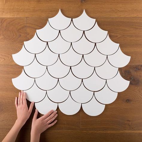 Fireclay Tile | Ogee Drop Tile #recycled #handmade #tiles Ogee Drop Tile, Mermaid Tile, Custom Tile Design, Ogee Drop, Modern Scandinavian Interior, Fish Scale Tile, Fireclay Tile, Pottery Handbuilding, Moroccan Pattern