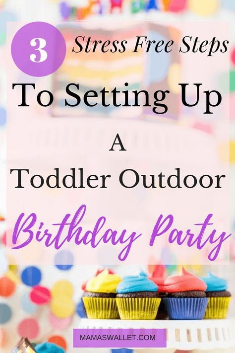 If you live in a small space like I do, you can still have an amazing toddler outdoor birthday party even if you have a small backyard or none at all. Outdoor Party Ideas, Outdoor Birthday Party, Backyard Birthday Parties, Toddler Outdoor, Outdoors Birthday Party, Backyard Birthday, Toddler Birthday Party, Toddler Parties, Outdoor Birthday