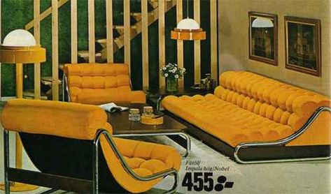 Imgur Post - Imgur 1970s Interior Design, 70s Interior Design, 70s Furniture, Yellow Couch, 70s Interior, 1970s Home, Retro Interior Design, 70s Home, 70s Decor