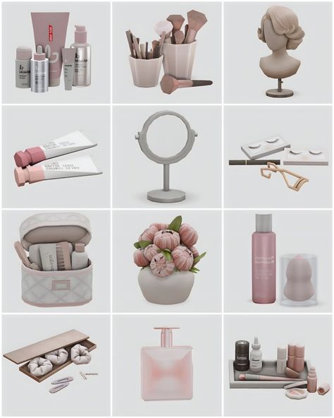 marilynjeansims The Sims 4 Cc Make Up Collection, Make Up Clutter Sims 4 Cc, Cc Furniture The Sims 4, Sims 4 Custom Furniture, Sims 4 Make Up Decor, Bathroom Decor Cc Sims 4, Sims 4 Cc Furniture Clutter Makeup, Decorations Cc Sims 4, Sims 4 Cc Vanity Set