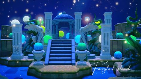 Acnh Alien Area, Acnh Crescent Moon Chair, Acnh Sky Island, Acnh Sci Fi Island, Acnh Space Themed Island, Space Animal Crossing, Acnh Space Theme, Acnh Spacecore, Acnh Celestial Design