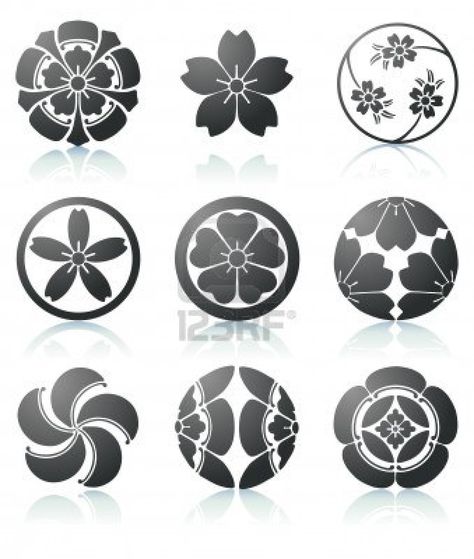 Sakura Tattoo, Motif Art Deco, Japanese Tattoo Designs, Asian Design, 문신 디자인, Japanese Patterns, Pattern Tattoo, Graphic Elements, Japanese Design