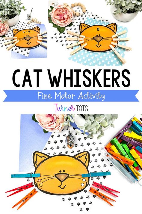 Pets Writing Center Preschool, Fine Motor Pet Activities, Pet Theme Centers Preschool, Animal Fine Motor Activities Preschool, Cat Theme Activities For Preschool, Pet Small Group Activities, Pet Theme Math Activities, Pets Week Preschool Activities, Pre K Pets Activities