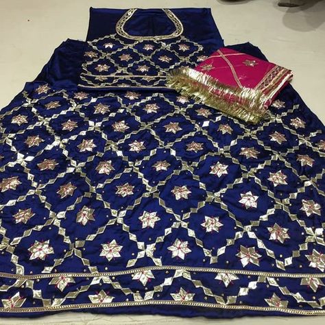 Bridal Suits Punjabi, Rajasthani Bride, Designer Dupatta, Rajasthani Dress, Rajputi Jewellery, Pure Chiffon Sarees, Rajputi Dress, Zardozi Embroidery, Gotta Patti