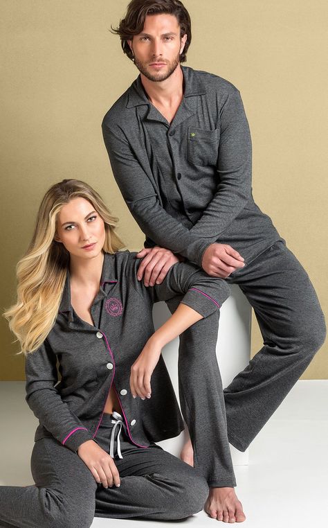 Couple Twinning Outfits, Mumbai Photoshoot, Silk Homewear, Black Skirt Outfit Winter, Mens Pjs, Couple Matching Outfits, Mens Nightwear, Couple Pajamas, Sleepwear Fashion