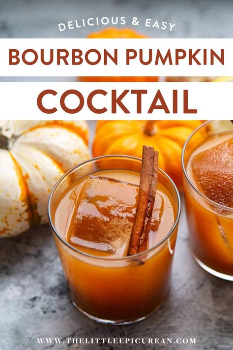 bourbon pumpkin cocktail Pumpkin Cocktail Recipes, Homemade Pumpkin Butter, Autumn Cocktail, Pumpkin Butter Recipe, Fall Recipes Pumpkin, Pumpkin Drinks, Bourbon Cocktail, Fall Cocktail, Maple Pumpkin