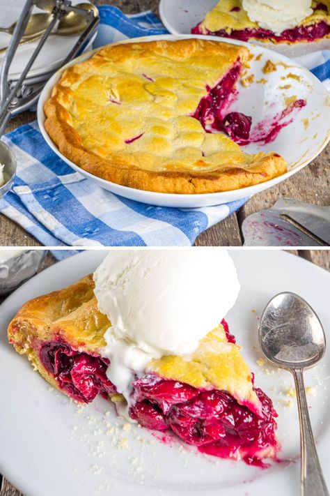 Ina Garten Cherry Pie - Ina Garten Eats Pioneer Woman Cherry Pie, Egg Wash For Pie, Mississippi Mud Pie Recipe, Best Cherry Pie, Mud Pie Recipe, Pioneer Kitchen, Mississippi Mud Pie, Creamy Vanilla Ice Cream, Cherry Pie Recipe