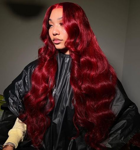 Colored Lace Front Wigs, Wigs Burgundy, Install Wig, Lace Fronts, Edges Hair, Closure Wigs, School Hair, Lace Frontal Wigs, Slick Hairstyles