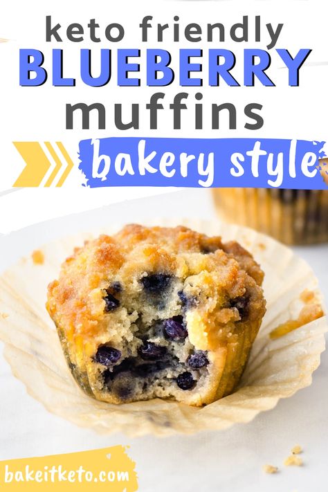 These blueberry muffins are perfect when you need a keto treat with your coffee! Made with coconut flour and easy to whip up in no time. Low carb and no almond flour needed. Muffins With Coconut Flour, Low Carb Blueberry Muffins, Keto Blueberry Muffins, Homemade Blueberry Muffins, Keto Muffins, Easy Blueberry Muffins, Keto Blueberry, Low Carb Low Fat Recipes, Low Carb Muffins