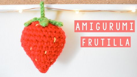 AMIGURUMI - FRUTILLA.FRESA DE CROCHET - TUTORIAL, Daniis Ways ♡. AMIGURUMI - LLAVERO A CROCHET - TUTORIAL PASO A ... SUSCRÍBETE GRATIS PARA VIDEOS CADA SEMANA!!! :D Información sobre el video: - Utilicé un ganchillo de ... mm con un ovillo un poco Amigurumi For Beginners, Crochet Strawberry, Crochet Fruit, Amigurumi Tutorial, Crochet Food, Crochet Keychain, Earring Tutorial, Christmas Wreaths Diy, Amigurumi Free