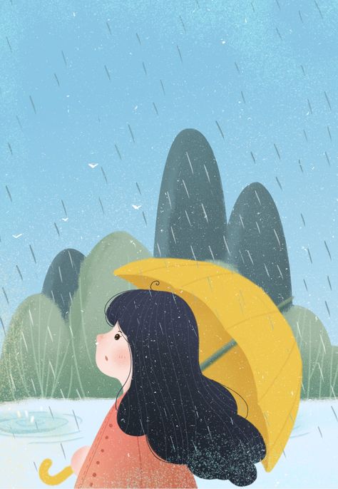 Literary Fresh And Lovely Girl Rainy Day Umbrella Background Umbrella Background, Rainy Day Umbrella, Wallpaper Photos, Cute Wallpaper, Wallpaper Image, Background Art, Background Wallpaper, Phone Wallpapers, Rainy Day