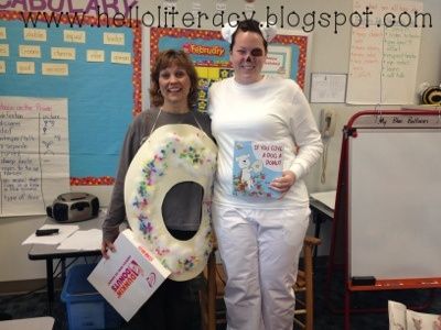 Character Parade--If you give a dog a donut: Donut Activities, Halloween Costumes For Big Kids, Donut Costume, Teacher Costume, Hello Literacy, Book Character Day, Laura Numeroff, Kid Halloween, Teacher Halloween Costumes