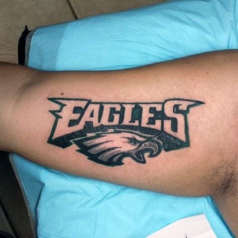 Philadelphia Eagles Tattoo Ideas, Eagles Tattoo Philadelphia, Eagles Tattoo, Eagle Wing Tattoos, Brian Dawkins, African Tattoo, Fan Tattoo, Irish Tattoos, Self Love Tattoo