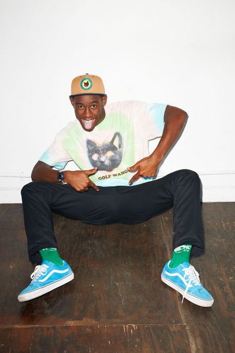 Tyler The Creator Vans, Tyler The Creator Fashion, Tyler The Creator Outfits, Odd Future Wolf Gang, Tyler The Creator Wallpaper, Meme Cat, Vans Outfit, Odd Future, Golf Wang