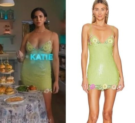 Vanderpump Rules: Season 11 Opening Katie's Green Sequin Mini Dress Katie Maloney Outfits, Katie Maloney, Katie Green, Escape The Night, Worn On Tv, 19 Kids And Counting, Vanderpump Rules, Wardrobe Clothes, The Daily Show