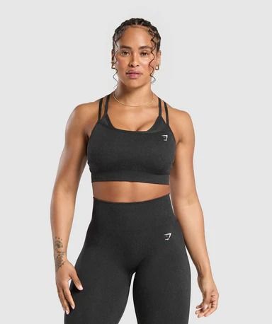 Sports Bras | The Right Support for Every Workout - Gymshark Put In The Work, Gym Wear For Women, Supportive Sports Bras, Family Women, Medium Support Sports Bra, Seamless Sports Bra, Layered Design, Jacquard Pattern, Gym Wear