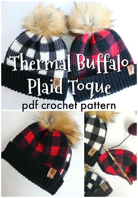 Diy Hobbies, Crochet Caps, Crochet Hat Patterns, Crochet Christmas Hats, Crochet Cowls, Plaid Crochet, Beanie Crochet Pattern, Hats Knitted, Knitted Hats Kids