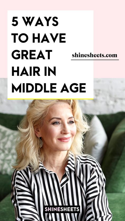 As you age, one part of you that will most likely change is your hair. You will notice it beginning to lose the thickness and volume that you loved about it when you were still younger. Why does it happen? Are there ways to still add volume to your hair and make it look beautiful once again once you reach middle age? Find out through this ar Middle Age Hair, Menopausal Hair, Best Volumizing Shampoo, Vellus Hair, Hair Mistakes, Aging Hair, Beauty Mask, Hair Solutions, Hair Strand