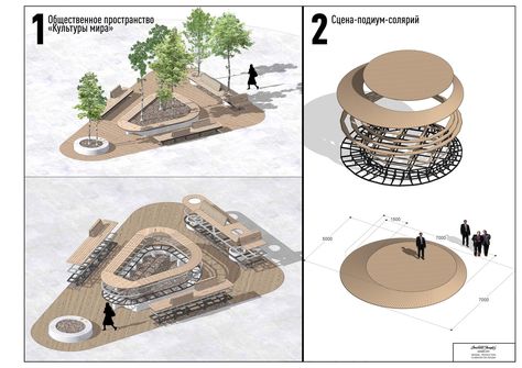 Gallery of City in the City Park / Concrete Jungle - 35 Pocket Park Design, Urban Park Design, Community Park Design, Public Park Design, City Parks Design, Triangle Park, Outdoor Gallery, Playgrounds Architecture, Landscape Architecture Diagram