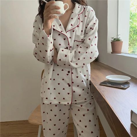 Sleep Pajamas, Clothes Cartoon, Pijamas Women, New Y2k, Cute Pjs, Pajama Fashion, Cute Pajama Sets, Pajama Outfits, Spring Fashion Casual