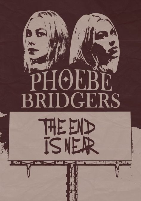 Boygenius Poster Vintage, Phoebe Poster, Sideways Poster, Pheobe Bridgers Poster, Boygenius Poster, Phoebe Bridgers Poster, I Know The End, Music Poster Design, Dorm Posters