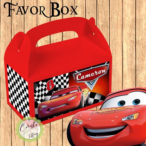 Disney Cars Party Favor | CatchMyParty.com Disney Cars Party Favors, Movie Birthday Party Favors, Car Party Favors, Racing Car Party, Birthday Party Return Gifts, Race Car Party Favors, Lightning Mcqueen Party, Racing Car Birthday, Cars Party Favors